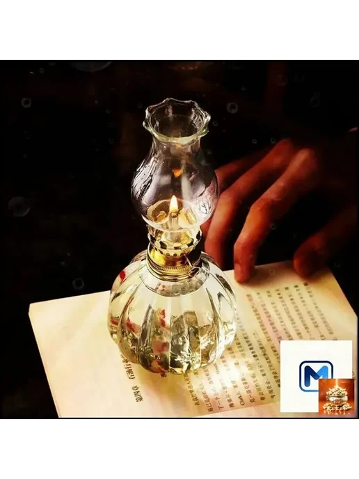 Лампа керосиновая винтажная с фитилем, вариант, фото 2