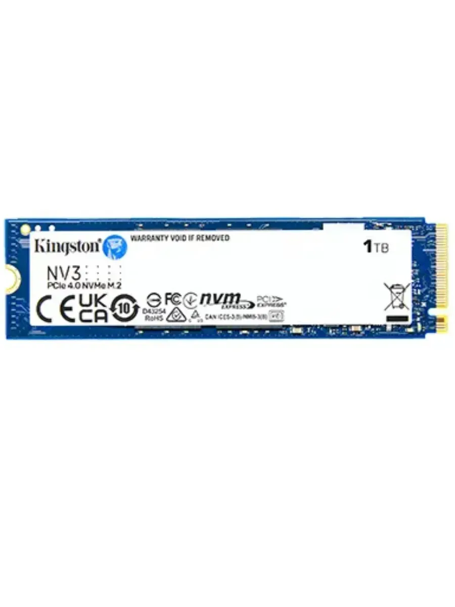 SSD накопитель SNV3S 1000GBK 1000 ГБ M.2 NVMe для ПК Kingston 1476957250 купить за 17 188 ₽ в интернет‑магазине Wildberries