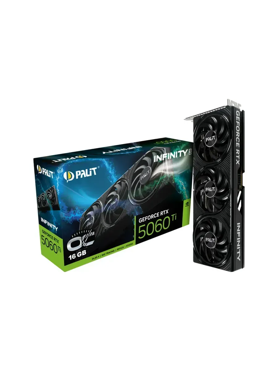Palit Видеокарта RTX5060Ti Infinity 3 OC 16GB для ПК
