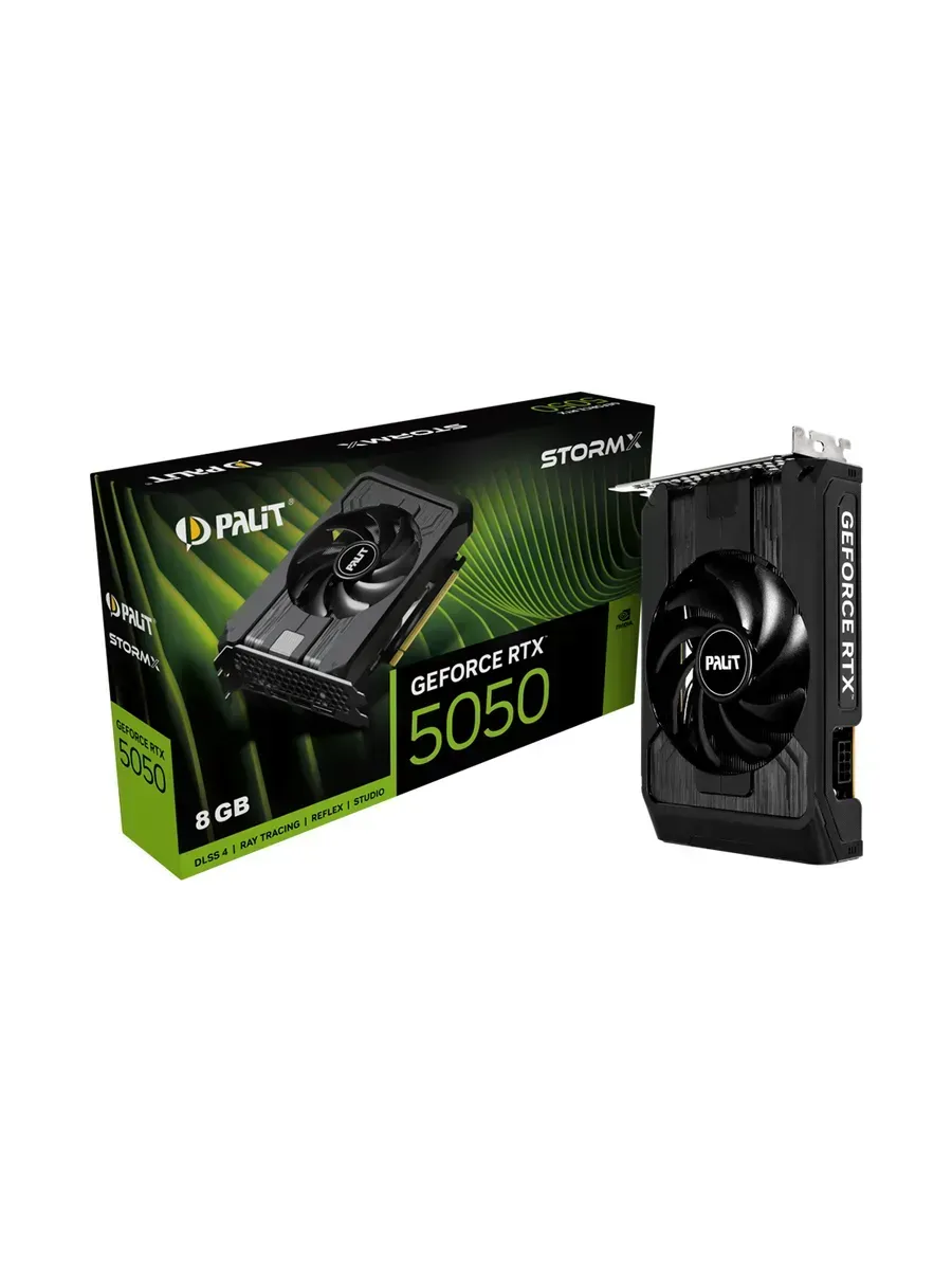 Palit Видеокарта RTX5050 STORMX 8 ГБ для компьютера