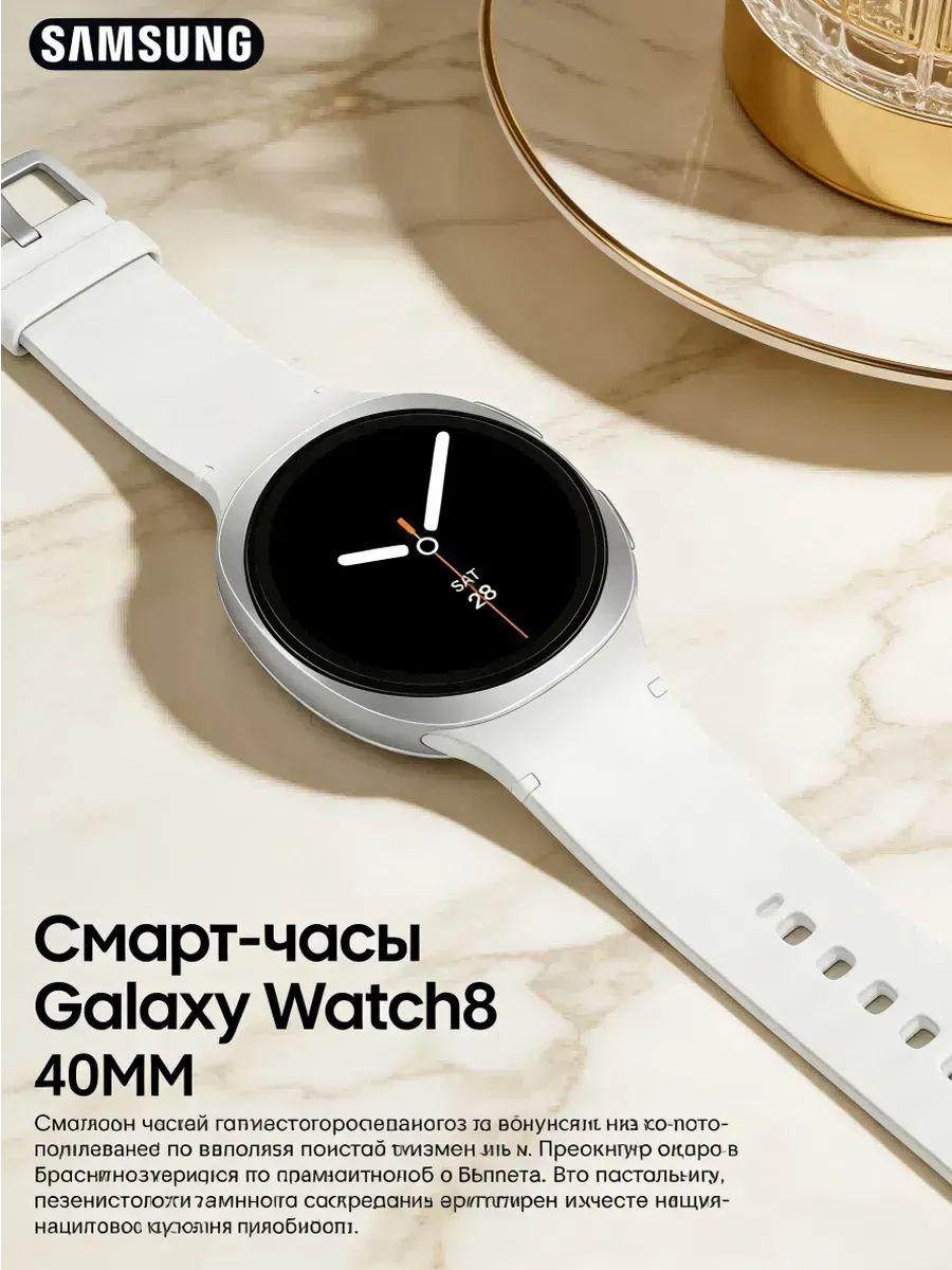Samsung Galaxy Watch 8 (40 мм) — смарт часы для спорта