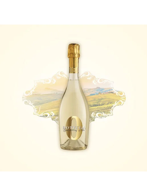 Вино игристое безалкогольное Bottega Зеро Уайт Спарклинг Лай, 750,02 мл, фото 3