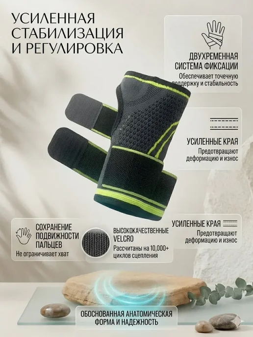 AIX4 Фиксатор запястья спортивный для спортзала, вариант, фото 3