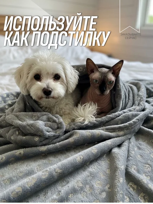 Emmy Stil Плед для собак и кошек большой 100x100, 100x100, фото 5