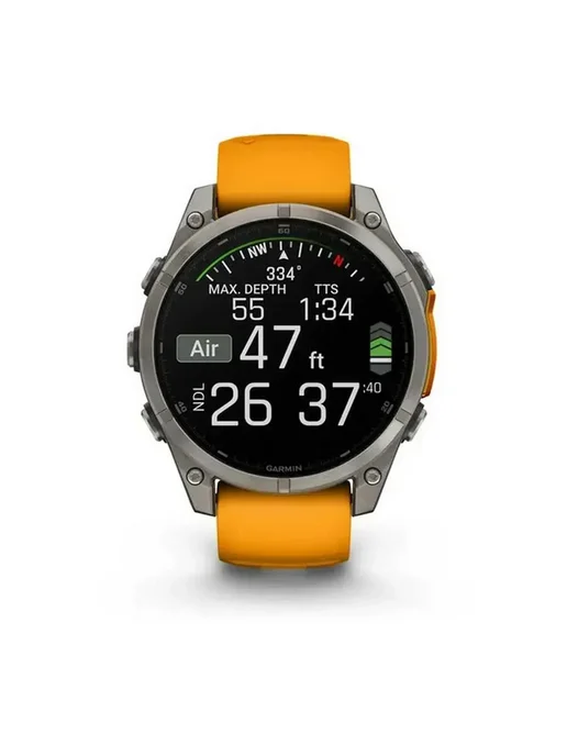 Garmin Умные часы Fenix 8 47Sapphire spark orange band 010-02904-11, оранжевый, фото 2