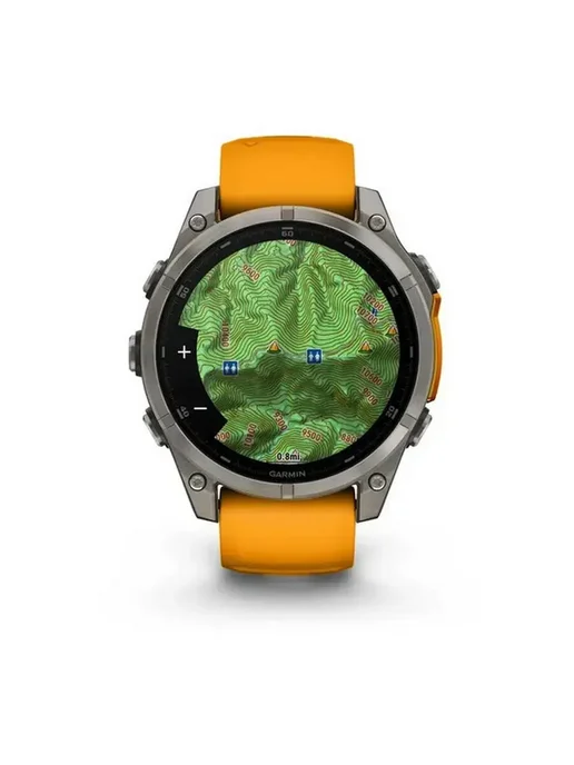 Garmin Умные часы Fenix 8 47Sapphire spark orange band 010-02904-11, оранжевый, фото 4