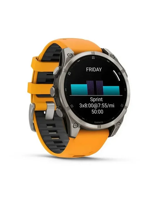 Garmin Умные часы Fenix 8 47Sapphire spark orange band 010-02904-11, оранжевый, фото 7