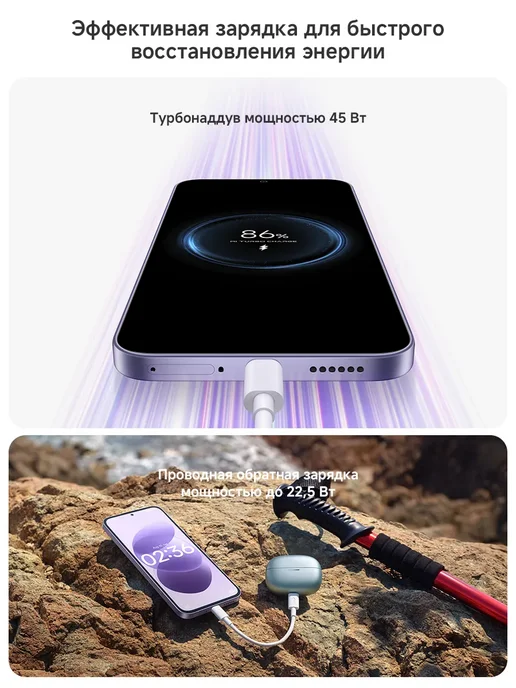 Смартфон Xiaomi Redmi Note 17 6/256 ГБ, синий, фото 4