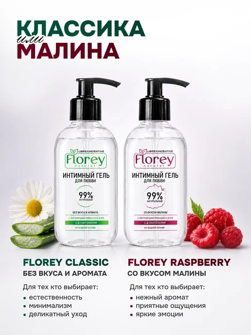 Librex Интимная смазка на водной основе со вкусом клубники 200 мл, 500 мл, фото 8