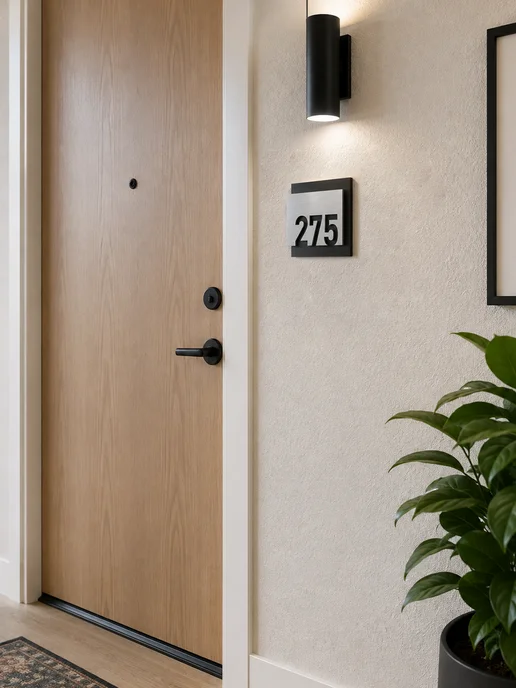 Цифры на дверь квартиры, табличка номер 49 серебро, серебристый, фото 8