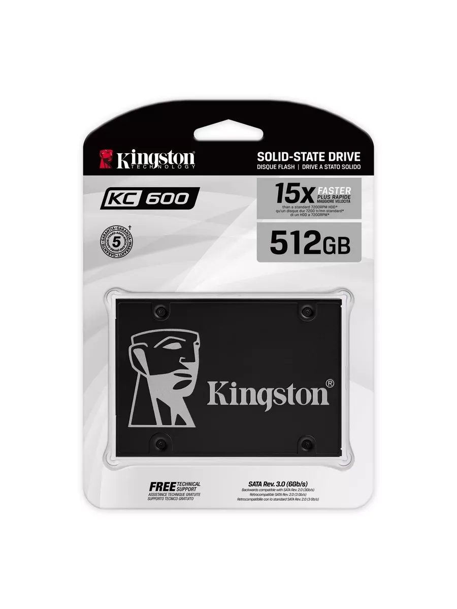 Жесткий диск SSD 512GB, SKC600 512G Kingston 1483835087 купить за 19 200 ₽ в интернет‑магазине Wildberries