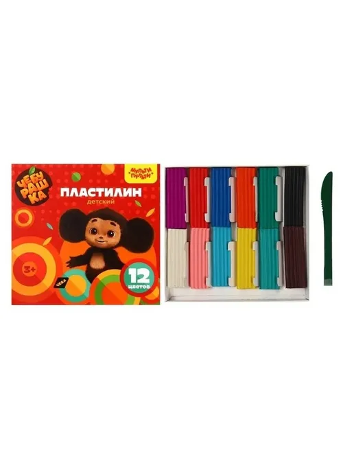 Мягкий пластилин для детей с Чебурашкой, вариант, фото 2