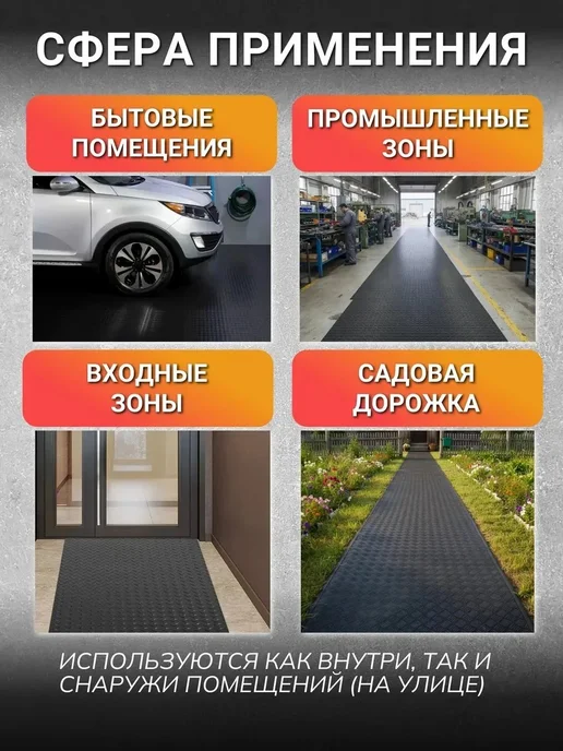 Напольные покрытия Напольное рулонное покрытие для улицы и гаража 150х400, вариант, фото 7