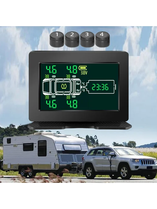 TPMS система для RV и трейлеров 4Outside колёс, вариант, фото 2