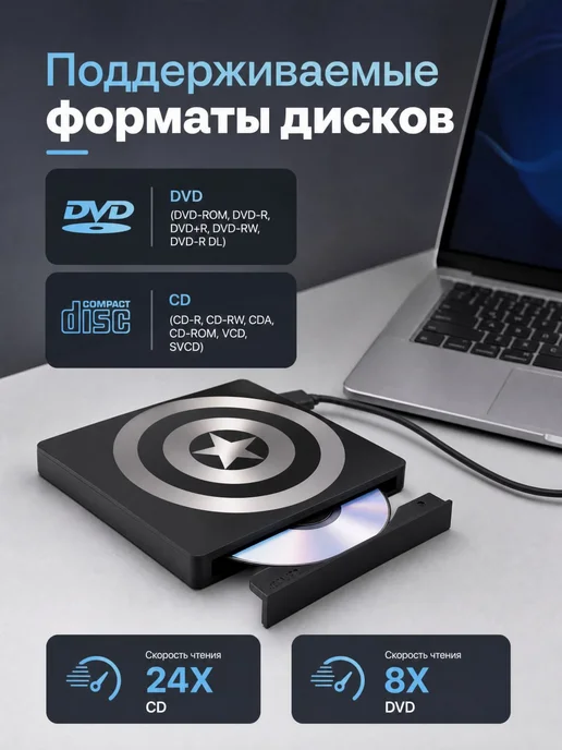 Annaligh Дисковод для ноутбука внешний, вариант, фото 6