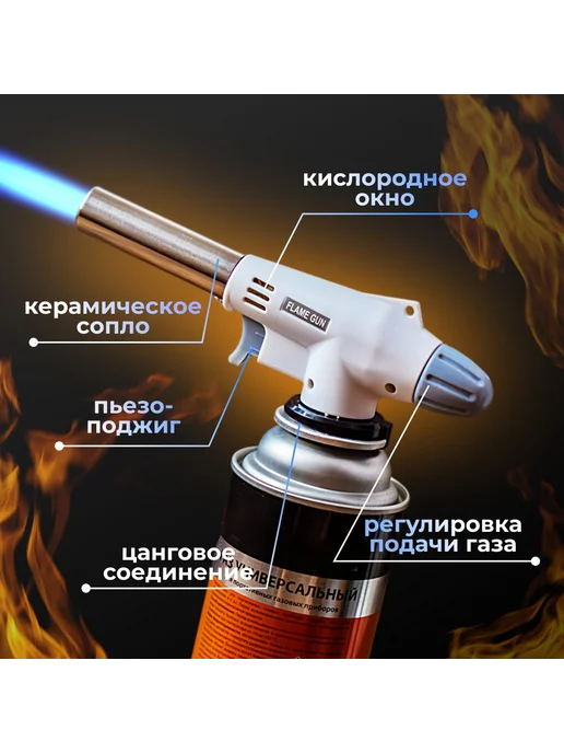 Горелка газовая с пьезоподжигом. Без балона, вариант, фото 5