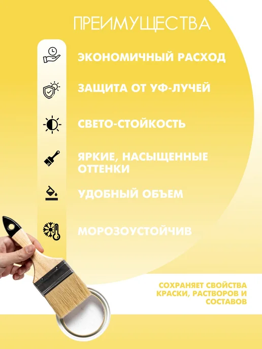 Колер универсальный 100 мл Коллекция - Желтый, 100 мл, фото 2