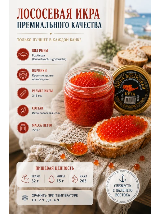 Красная икра имитированная для закусок 3 шт, 3 шт, фото 3