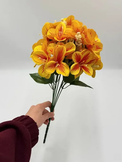 BELLIS Искусственные лилии букет на кладбище ритуальные цветы, вариант, фото 7