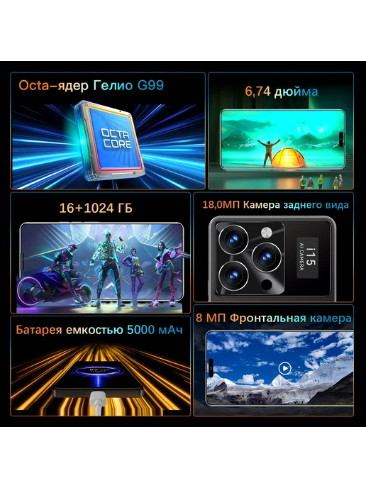 Смартфон Pro Max I15 Pro Max 16/1024 ГБ, белый, фото 2