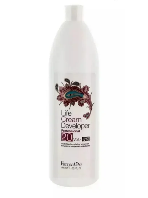 Крем-оксидант для волос 6% Life Cream Developer 1000мл, 6%, фото 2