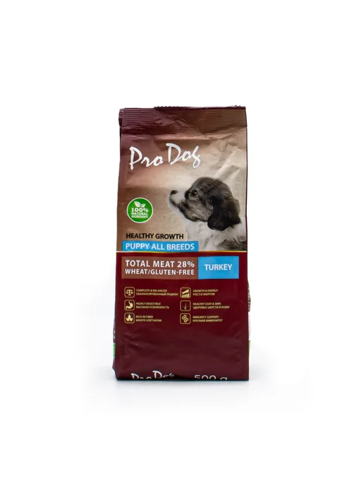 Сухой корм pro dog Здорового для собак, щенки, 0,5 кг