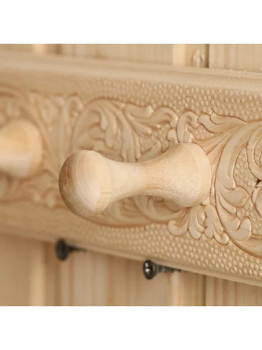 Элегантная вешалка с узорами для бани, бежевый, фото 3