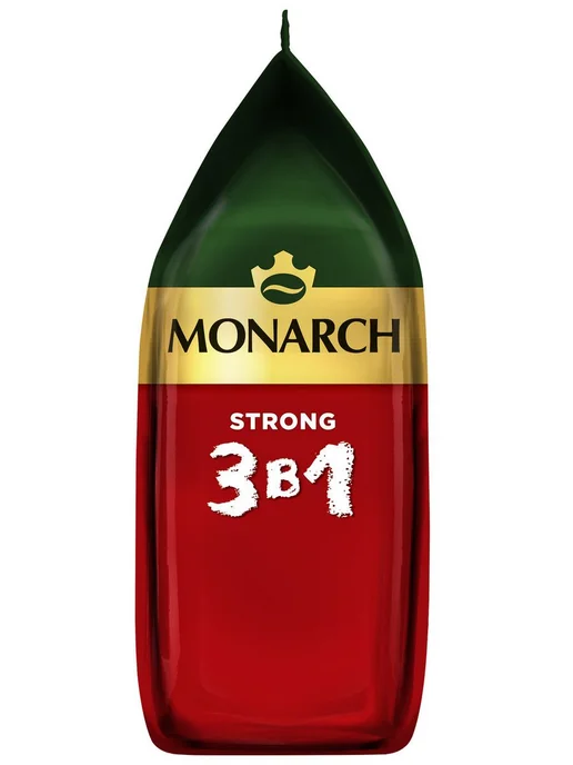 Monarch Напиток кофейный Strong 3в1 13г*50шт*10уп, 13 г, 50 шт, фото 3