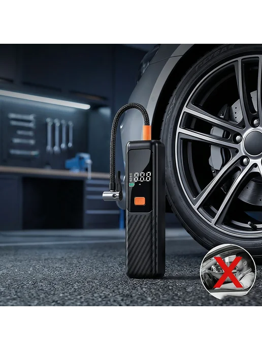 Беспроводной насос для шин 150Psi, для авто и велосипедов, вариант, фото 6