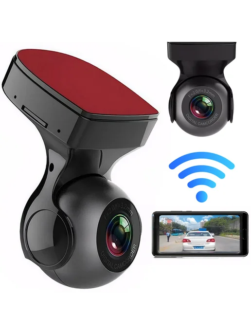 Мини-камера в авто 1080P HD с WiFi и ночнымView, вариант, фото 3