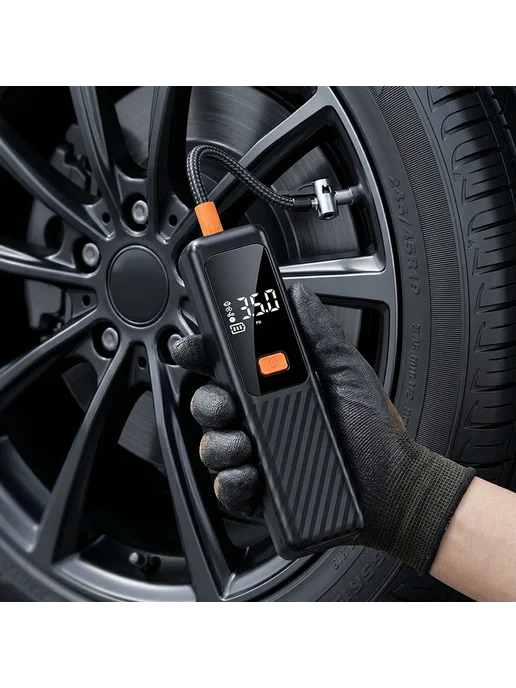 Компрессор 150 PSI, портативный, для авто, мото, велосипеда, вариант, фото 4