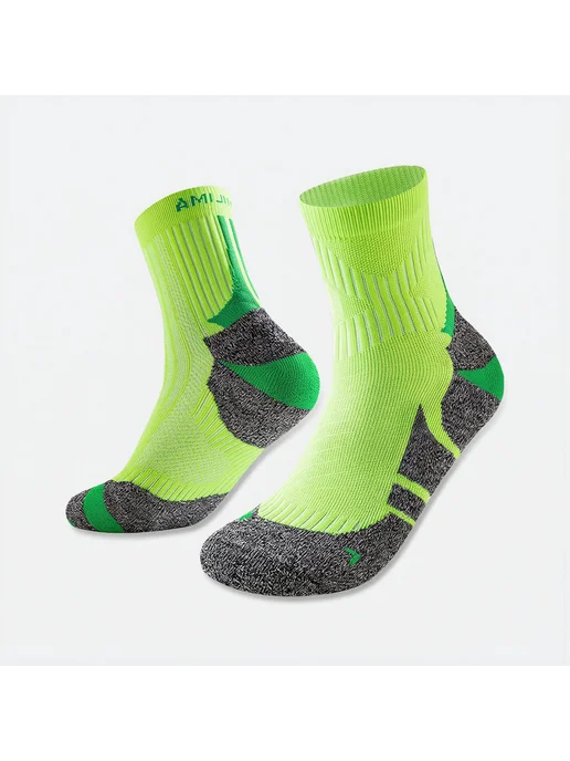 Беговые носки размера 36-40 для марафона с технологией аморт, белый, фото 3