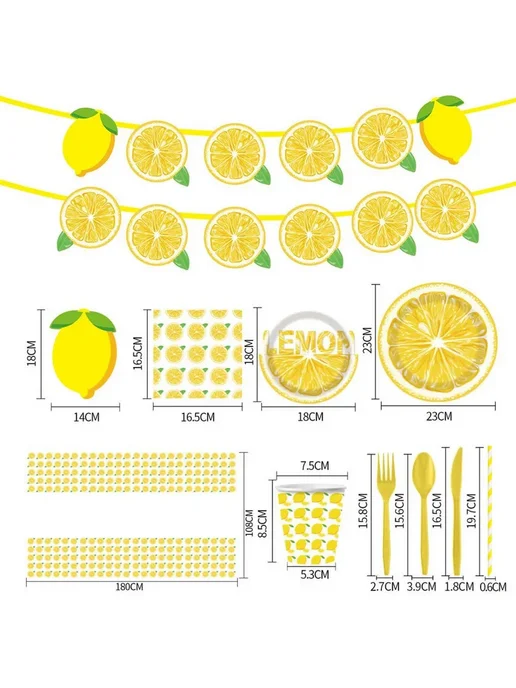 Гирлянда растяжка lemon 18 см, вариант, фото 4