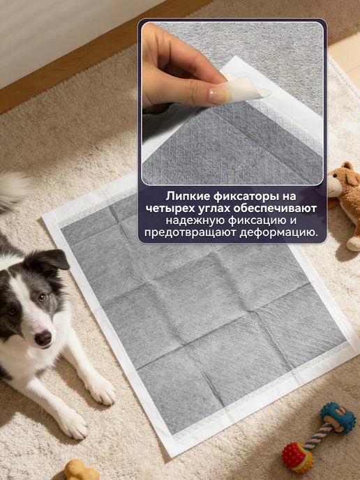 Пеленки для животных впитывающие, одноразовые, 60х45 см, 50, 60x45 см, фото 3