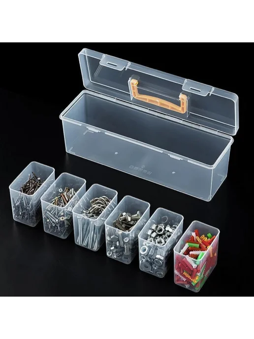 Органайзер строительный, 6 секций, 23×8.5×9.1 см, 23x8.5x9.1 см, фото 5