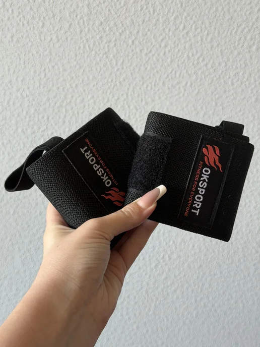 OK SPORT Напульсники спортивные, кистевые бинты 2шт, 2 шт, фото 2