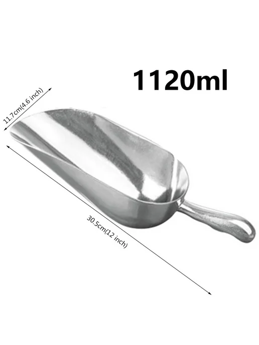Совок для сыпучих продуктов, льда, 1120 мл, 1 шт, 1,12 л, 1 шт, фото 4