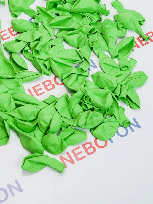Nebofon Воздушные шары белые и зеленые 5 штук, зеленый, фото 7