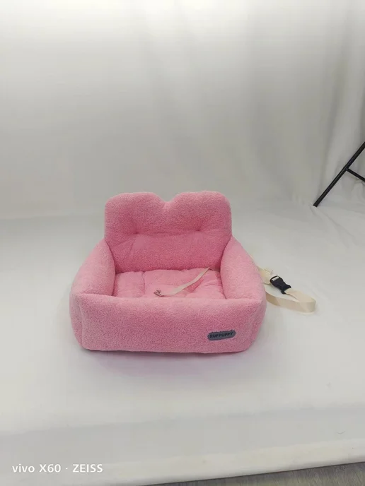 Автокресло RUFPUPPY 53x42 см для собак и кошек, розовое, 53x42 см, фото 3
