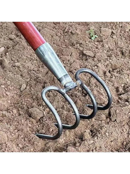 Садовые вилы из закаленной стали, ширина 16.5 см, вариант, фото 6
