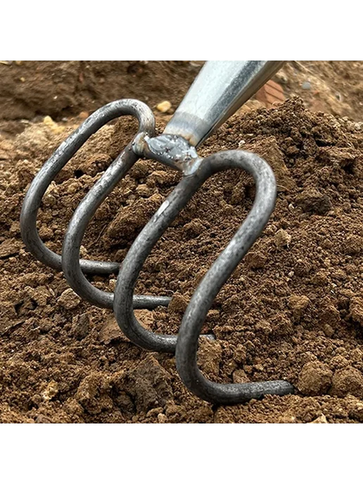 Садовые вилы из закаленной стали, ширина 16.5 см, вариант, фото 8