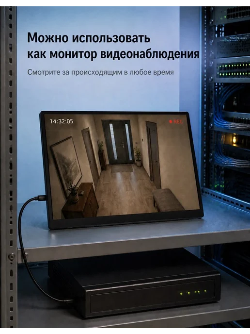 Нет бренда Портативный монитор 11.6 HD 1366x768p 60Hz С громкоговорител…, вариант, фото 5