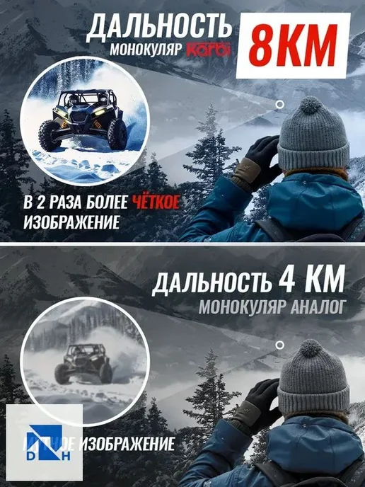 Монокуляр мощный для охоты и рыбалки подарок, вариант, фото 2