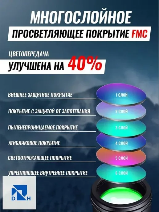 Монокуляр мощный для охоты и рыбалки подарок, вариант, фото 6
