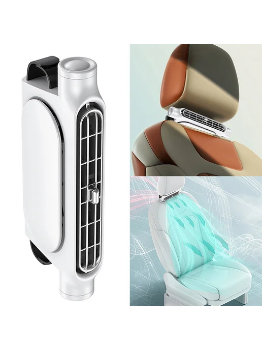 Комплект вентилятора для автомобиля для подголовника, USB, 3, вариант, фото 2