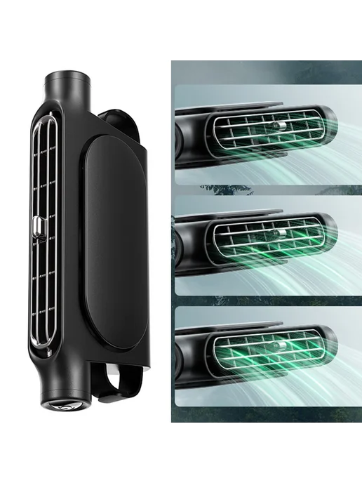 2шт вентилятор для авто подголовника, USB перезаряжаемый, 2 шт, фото 2