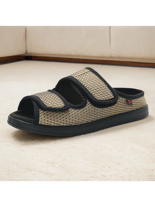 Wide diabetic shoes for swollen feet, for men and women (Kha, зеленый, фото 3