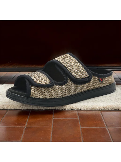 Wide diabetic shoes for swollen feet, for men and women (Kha, зеленый, фото 4