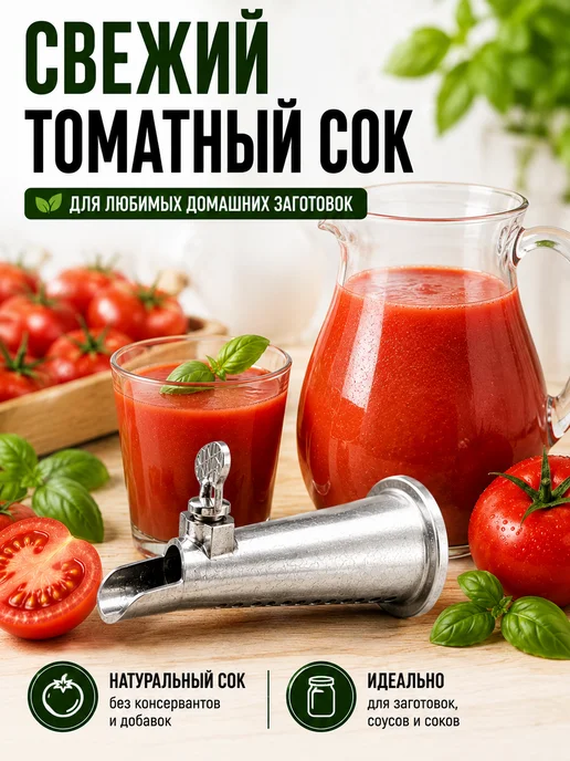 ДомИЯ насадка для мясорубки соковыжималка для томатов, вариант, фото 6