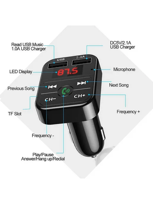 Автомагнитола Bluetooth, TF, большая емкость, вариант, фото 5